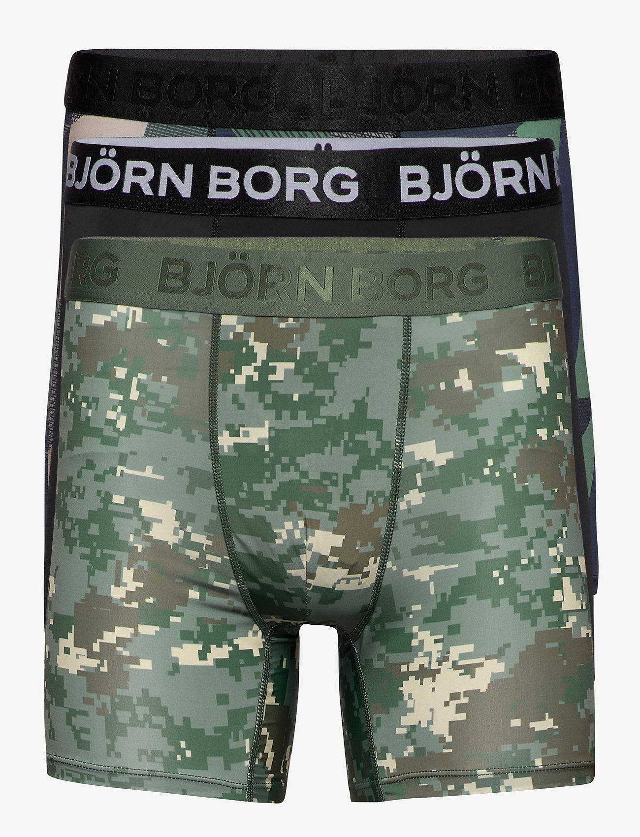 Björn Borg - SHORTS PER BB DIGITAL WOODLAND - duck green - 0