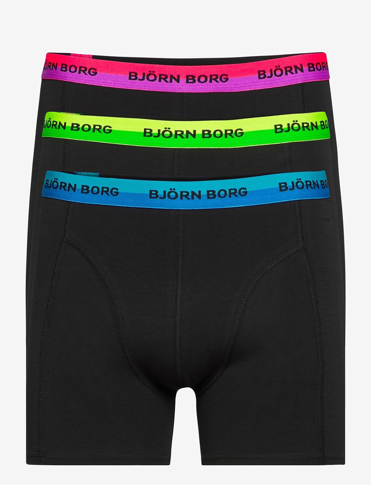 Björn Borg - SHORTS SAMMY NEON SOLID - black beauty - 0