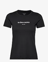 Björn Borg - TEE OANA OANA - t-shirts - black beauty - 0