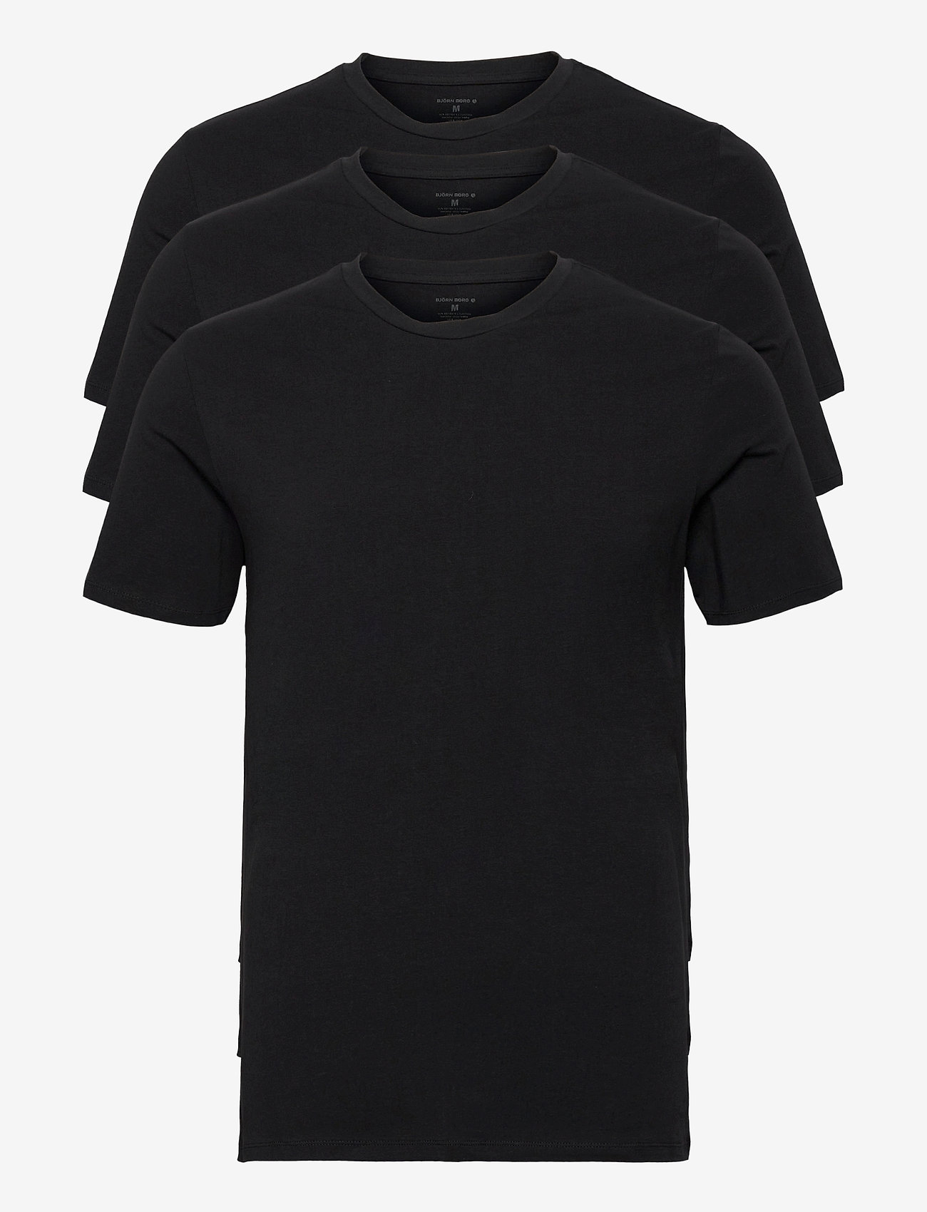 Björn Borg - TEE THOMAS SOLID - multipack t-shirts - black beauty - 0