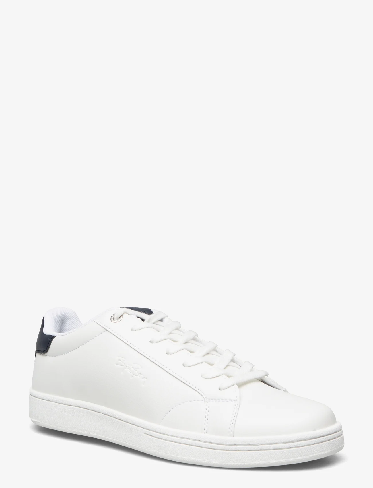 Björn Borg - T450 SIG EMB M - lave sneakers - wht-nvy - 0