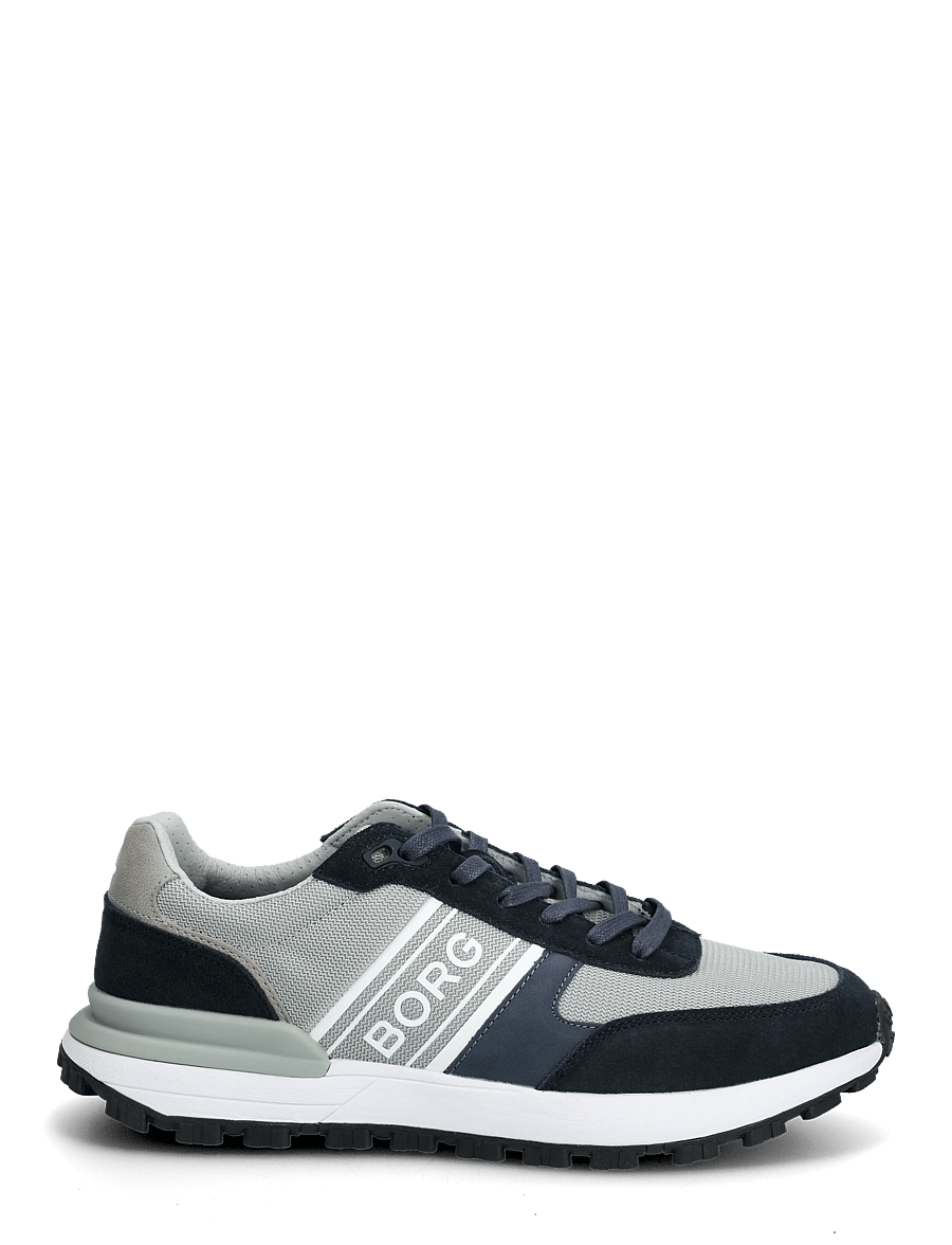 Björn Borg - R2400 SUEDE - låga sneakers - navy - light grey - 1