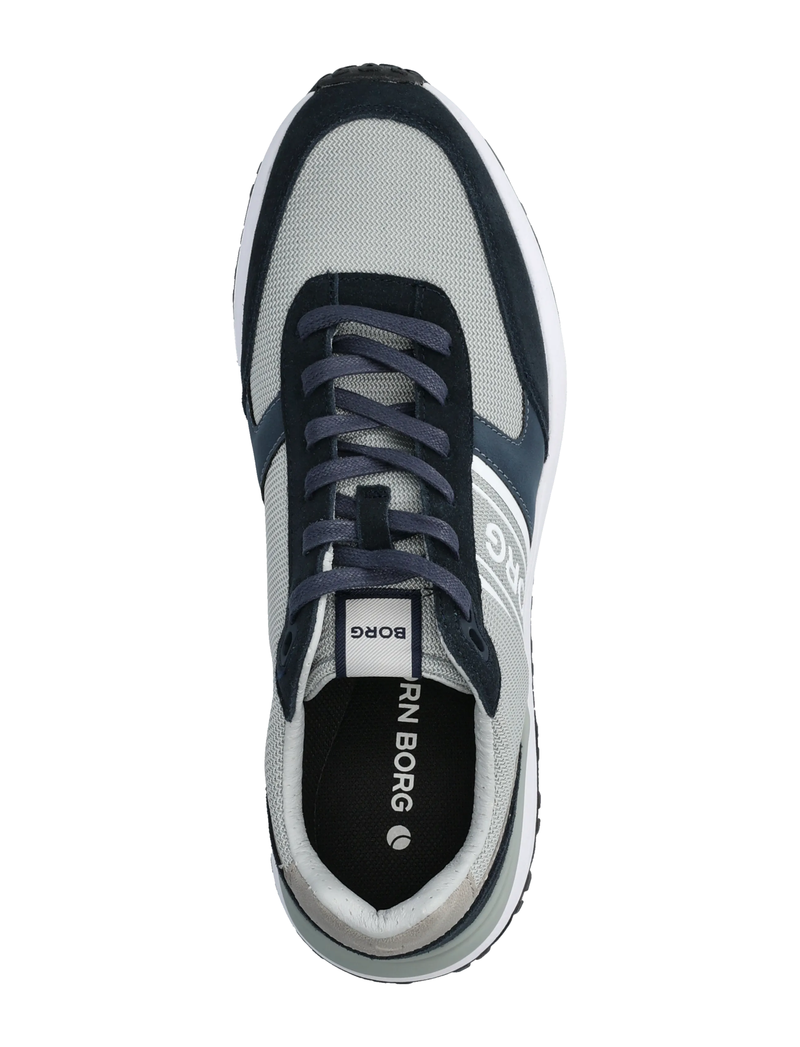 Björn Borg - R2400 SUEDE - matalavartiset tennarit - navy - light grey - 3