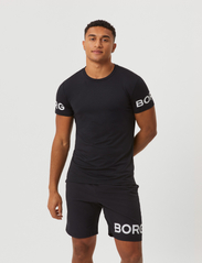 Björn Borg - BORG T-SHIRT - t-shirts - black beauty - 0