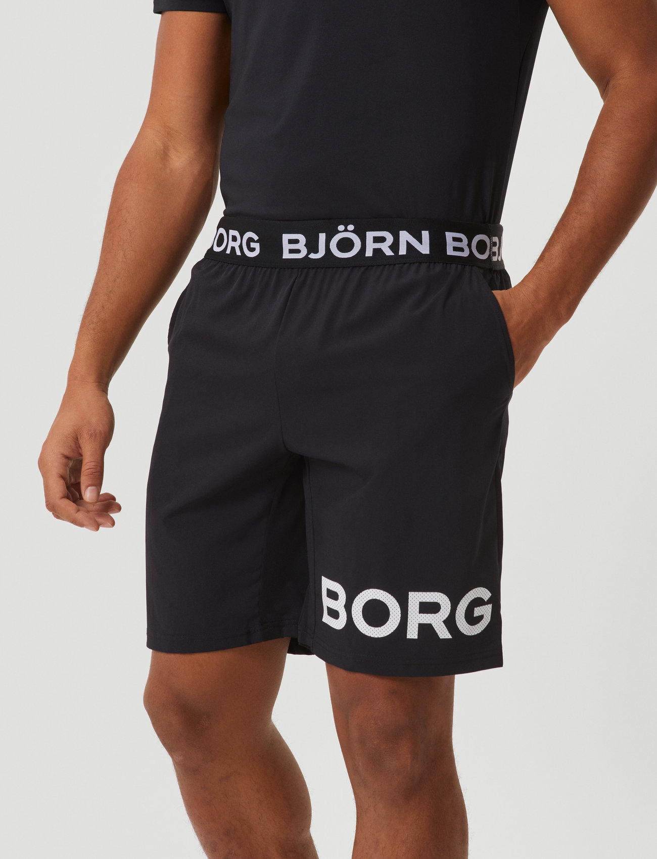 Björn Borg - BORG SHORTS - treningsshorts - black beauty - 0