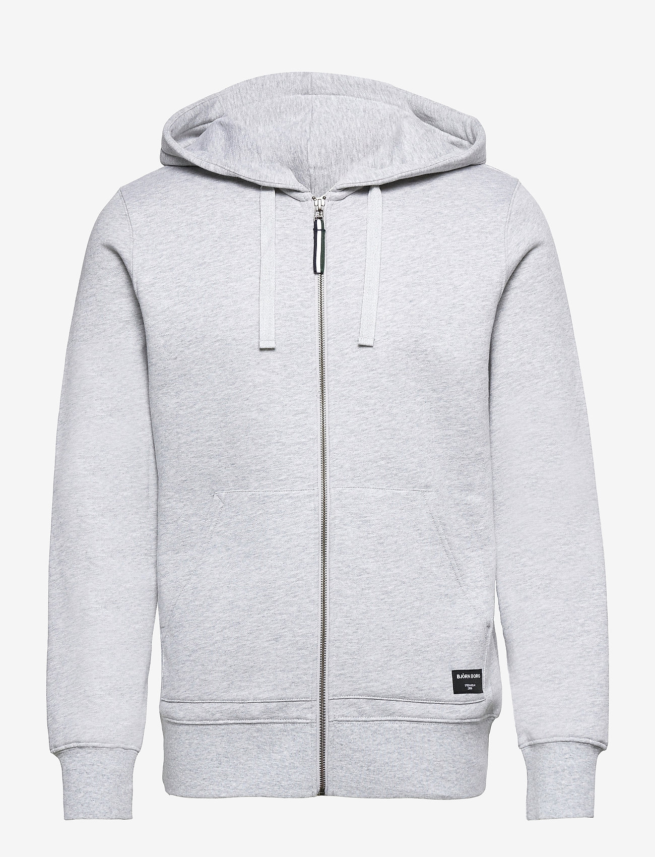 Björn Borg - CENTRE ZIP HOODIE - hupparit - light grey melange - 0