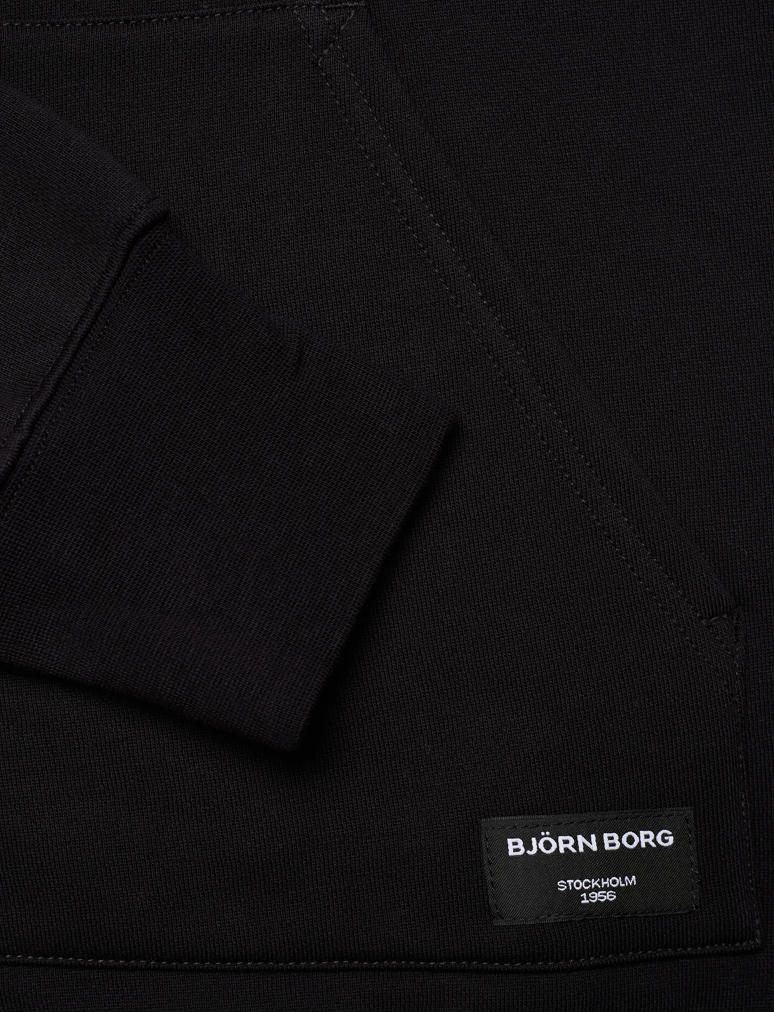 Björn Borg - CENTRE ZIP HOODIE - black beauty - 3