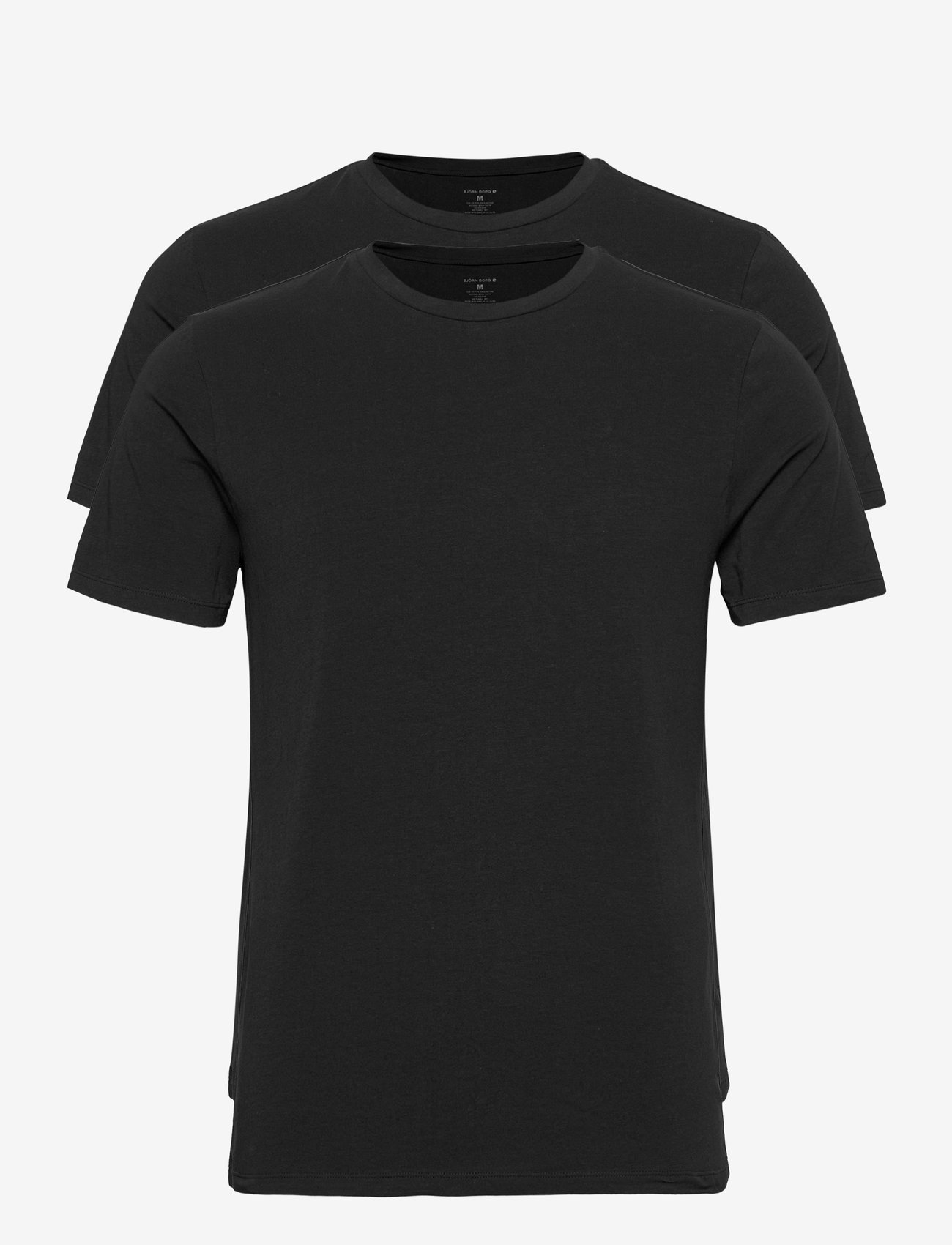 Björn Borg - CORE SLIM T-SHIRT 2p - t-shirts - black beauty - 0