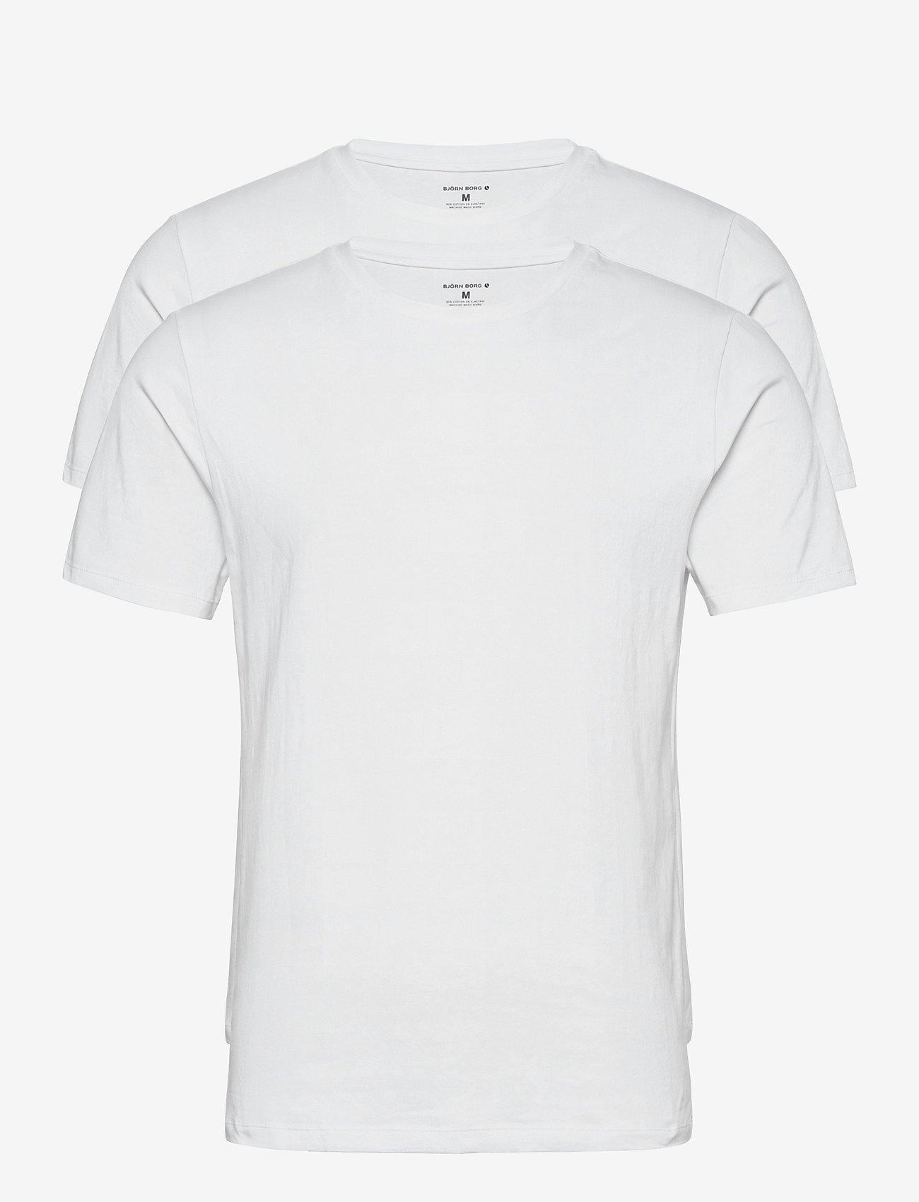 Björn Borg - CORE SLIM T-SHIRT 2p - kortermede t-skjorter - brilliant white - 0