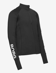 Björn Borg - BORG MIDLAYER HALF ZIP - megztiniai ir džemperiai - black beauty - 3