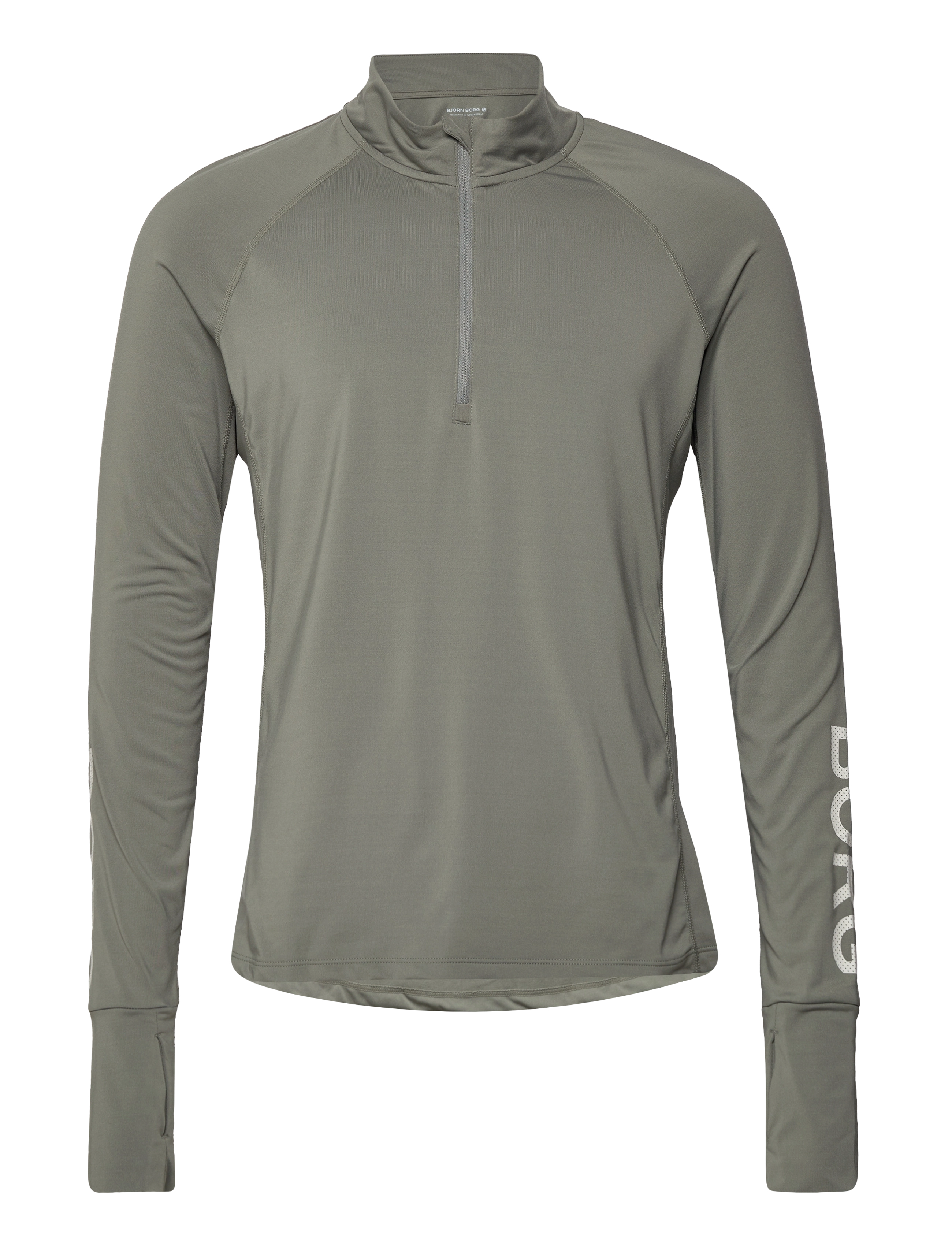 Björn Borg - BORG MIDLAYER HALF ZIP - castor grey - 0