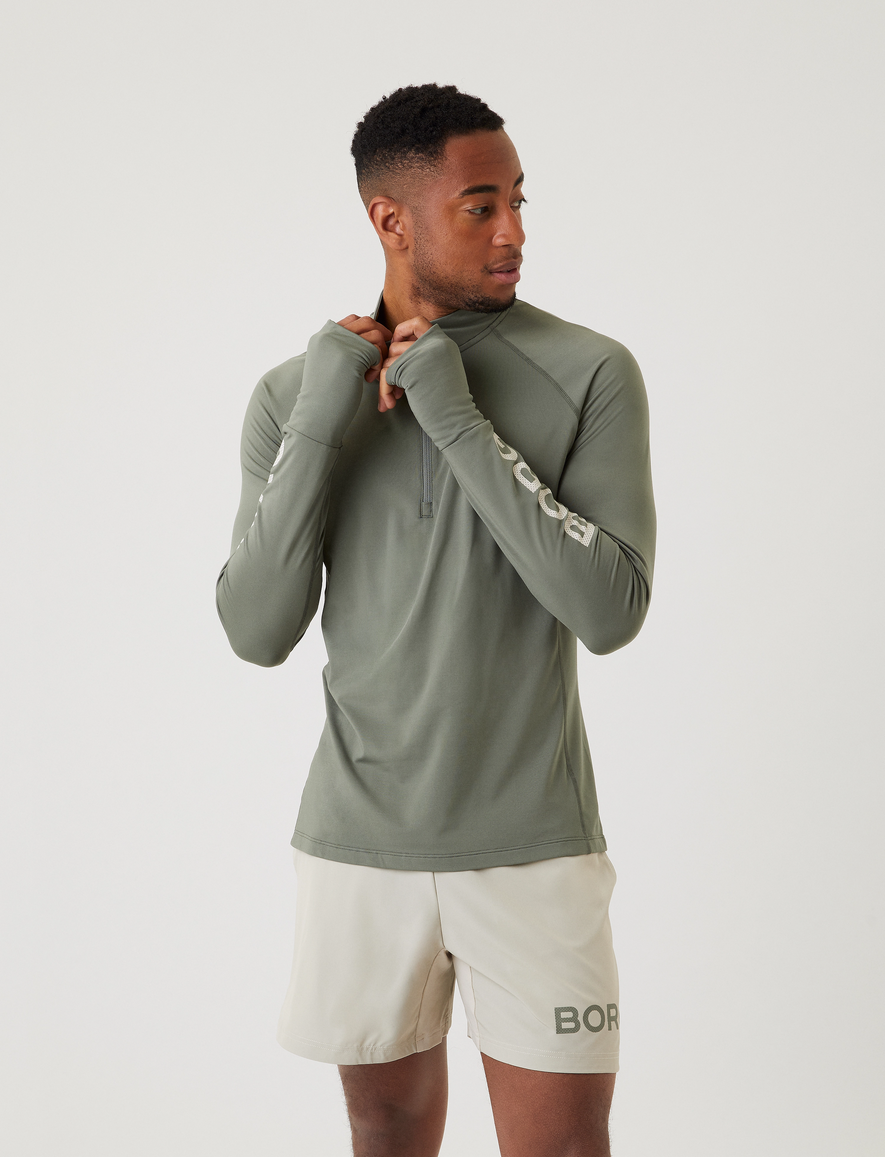 Björn Borg - BORG MIDLAYER HALF ZIP - castor grey - 5