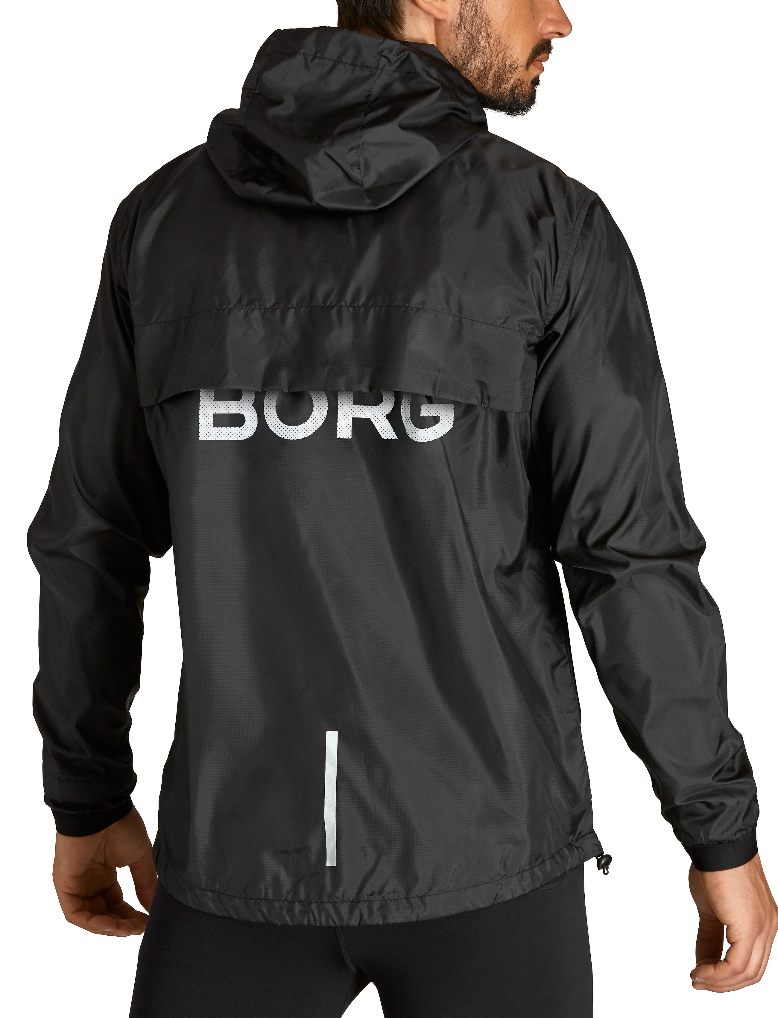 Björn Borg - BORG WIND JACKET - black beauty - 3