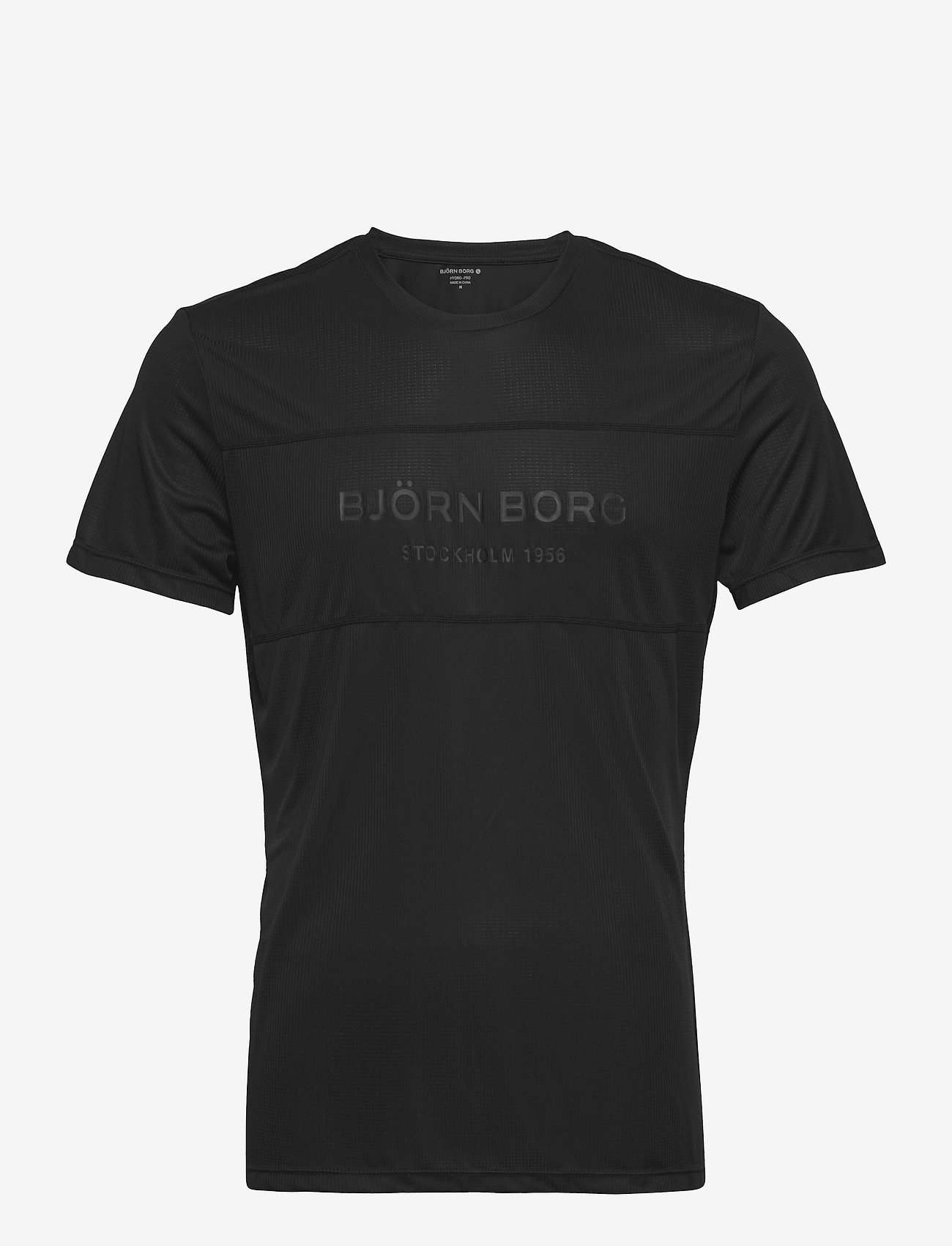 Björn Borg - BLOCKED TEE STHLM STHLM - black beauty - 0
