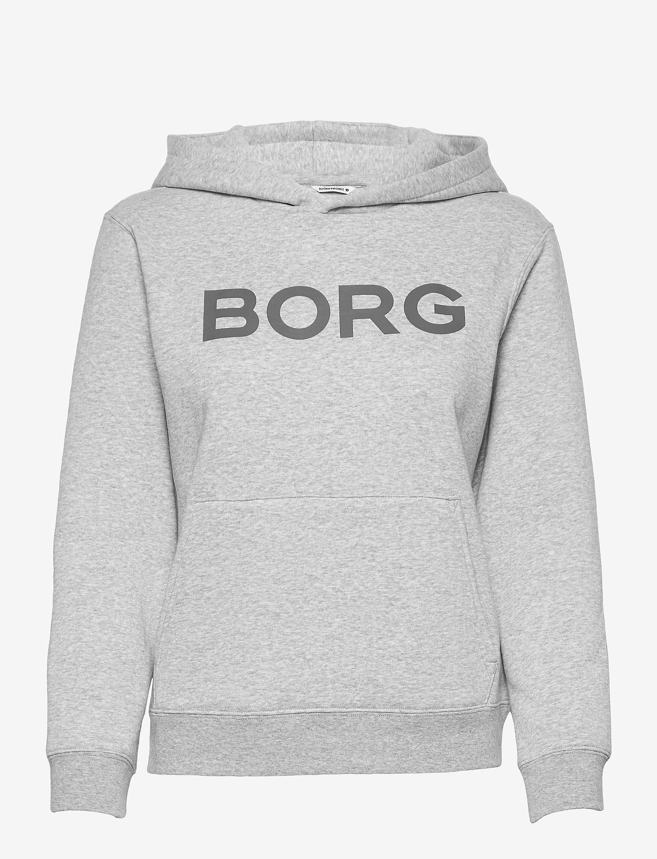 Björn Borg - HOOD W BB LOGO W BB LOGO - kapuutsiga dressipluusid - h108by light grey melange - 0
