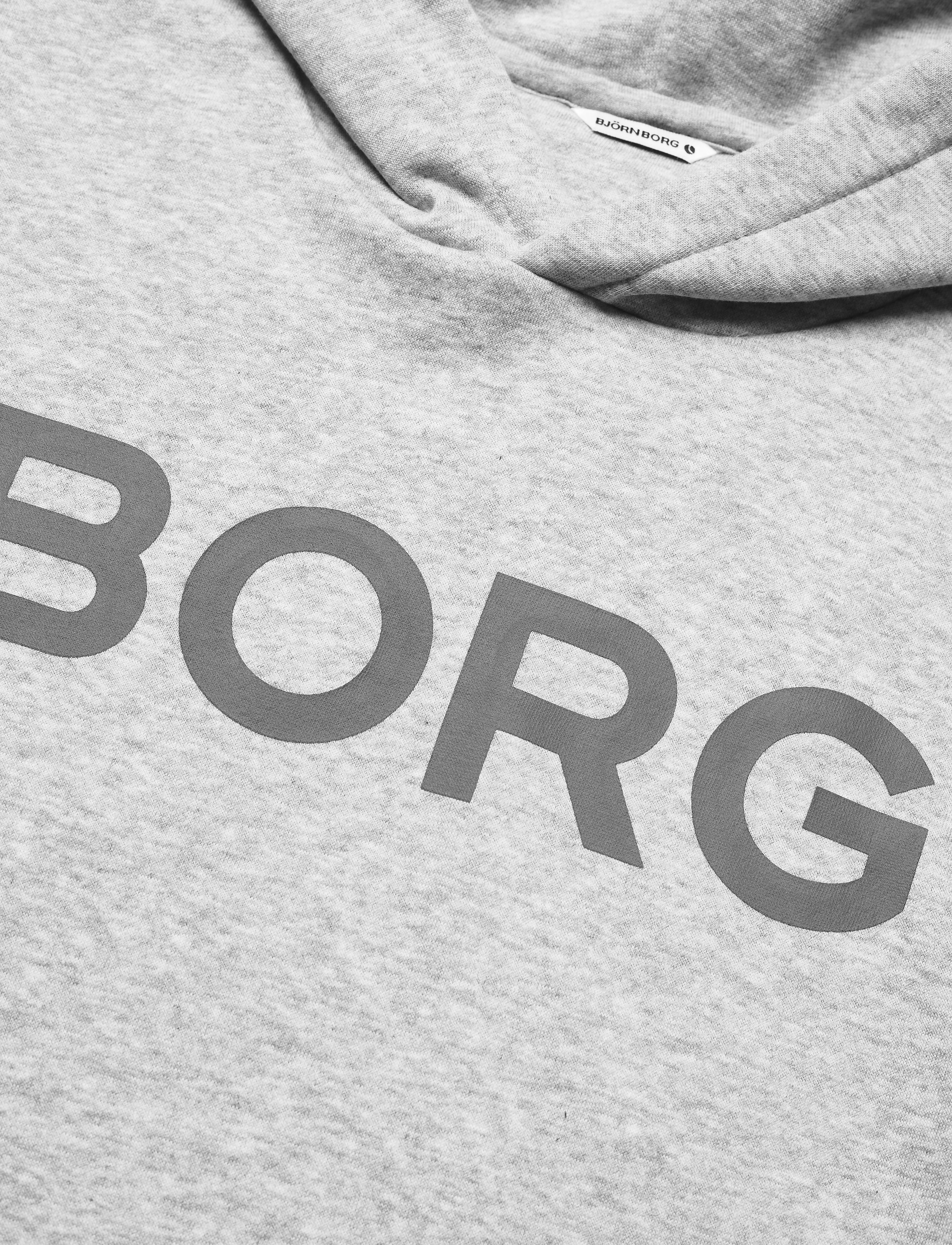 Björn Borg - HOOD W BB LOGO W BB LOGO - h108by light grey melange - 2