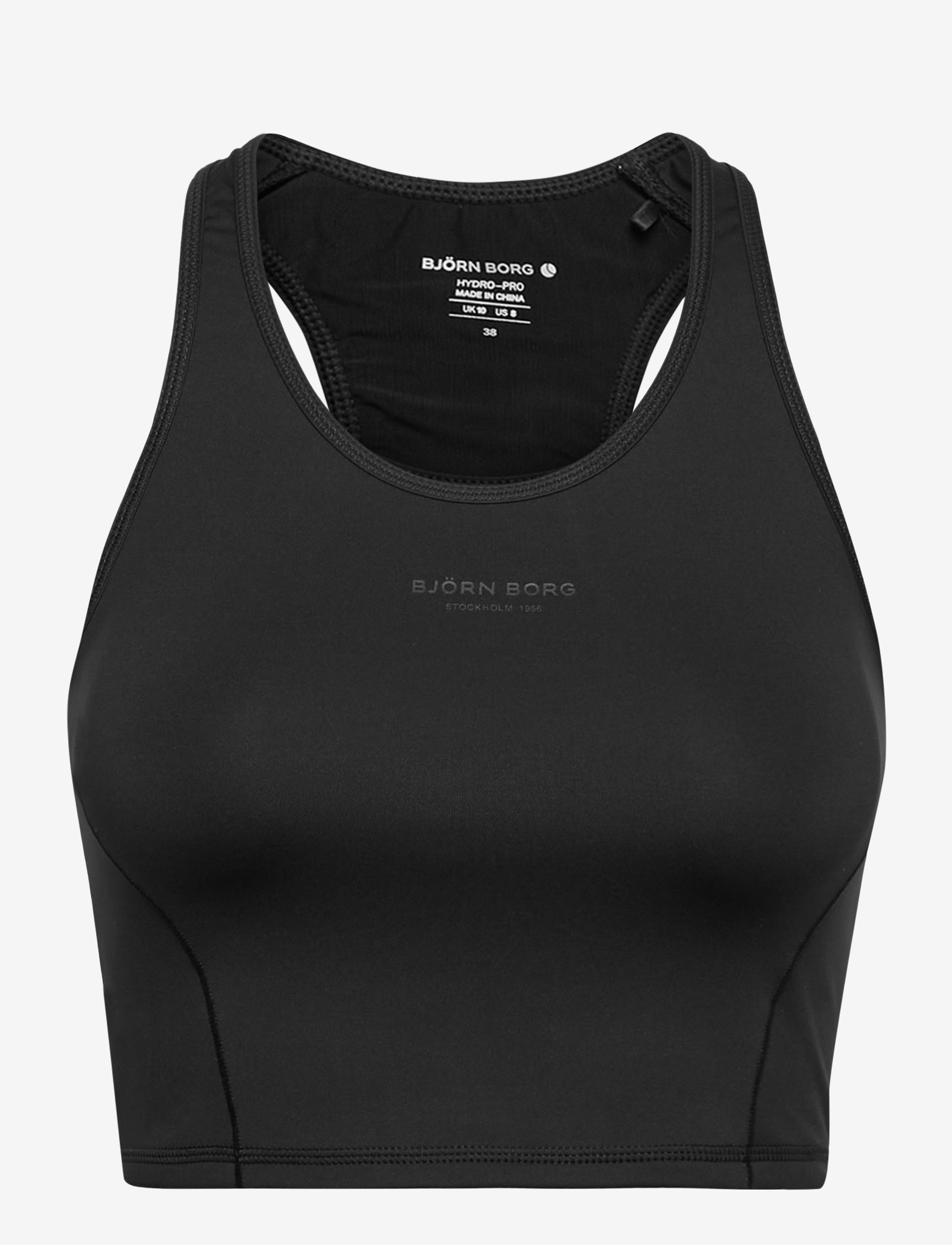 Björn Borg - CROPPED TANK W STHLM W STHLM - black beauty - 0