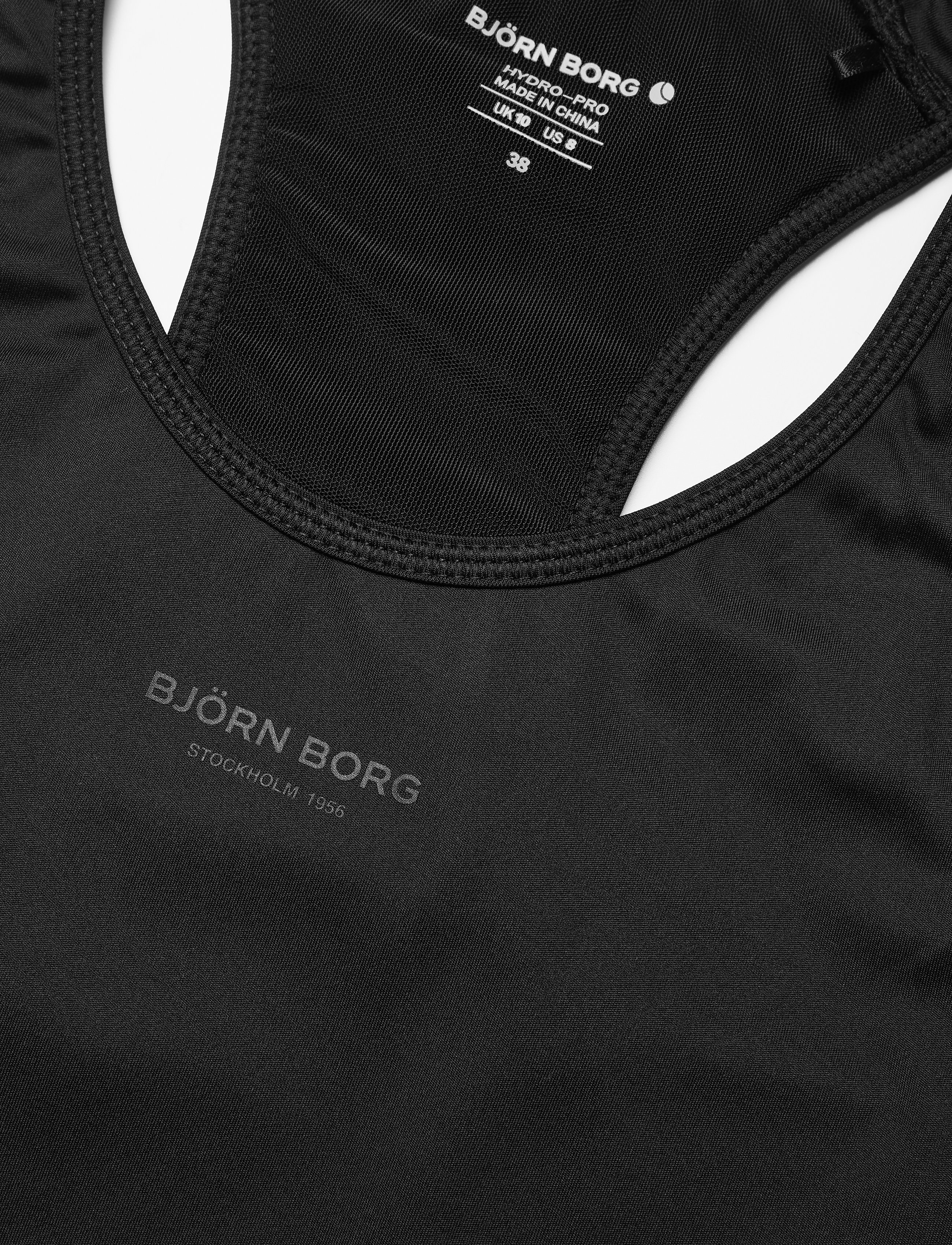Björn Borg - CROPPED TANK W STHLM W STHLM - black beauty - 2