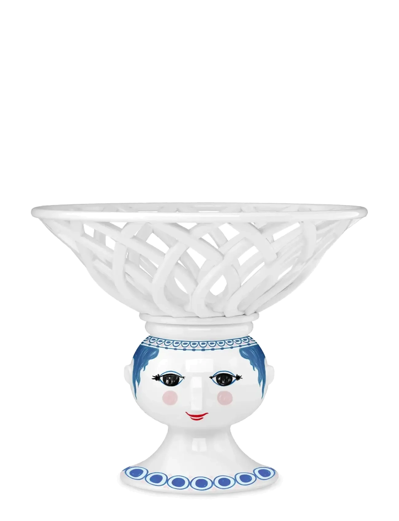 BJØRN WIINBLAD Dora Frugtskål Ø25 Cm Blå Weiß - 20.5 CM - Unisex