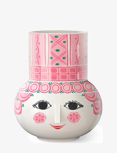 Bjørn Wiinblad Olga Vase H15 cm pink - Vases - PINK / pink/rose
