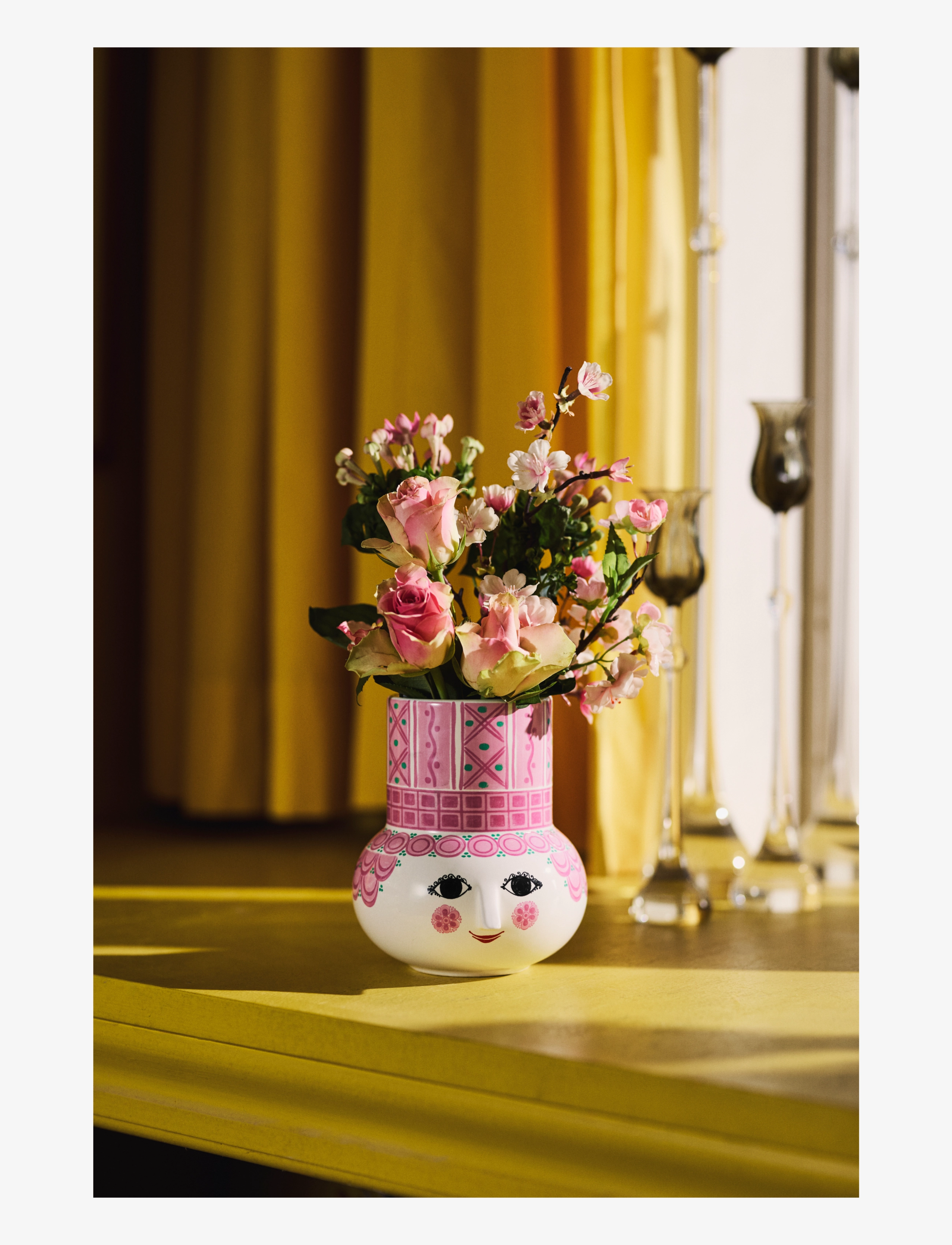 Bjørn Wiinblad - Olga Vase H15 cm pink - nach preis einkaufen - pink - 3