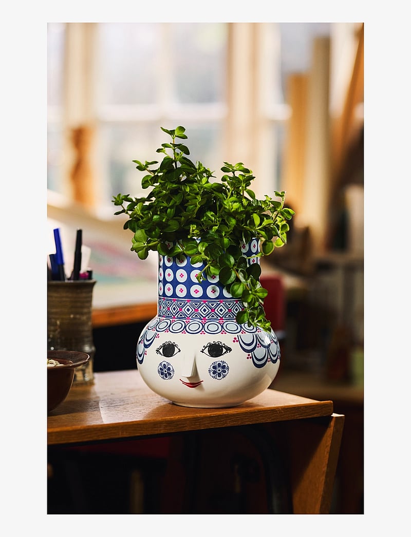 Bjørn Wiinblad - Olga Vase H20 cm blue - vases - blue - 3