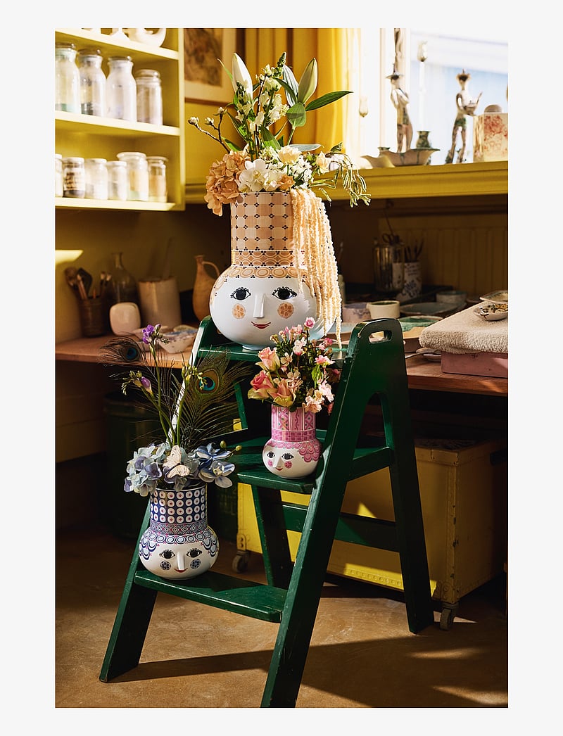 Bjørn Wiinblad - Olga Vase H20 cm blue - vases - blue - 5