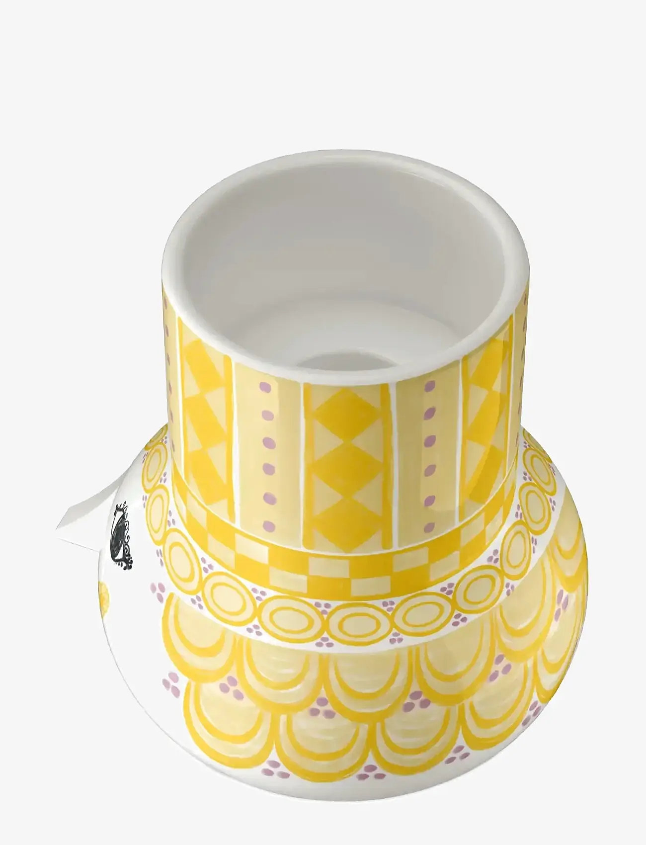 Bjørn Wiinblad - Olga Candle holder H9 cm yellow - kynttilänjalat - yellow - 2