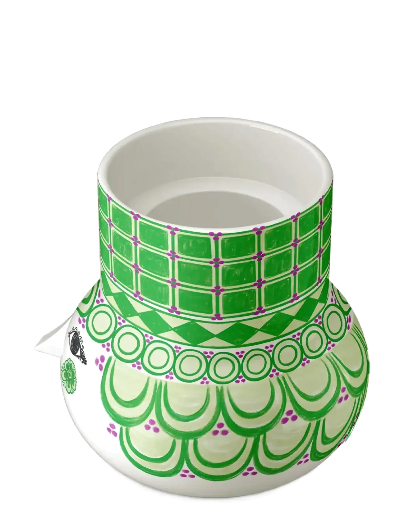 Bjørn Wiinblad - Olga Block candle holder H12 green - küünlajalad - green - 2