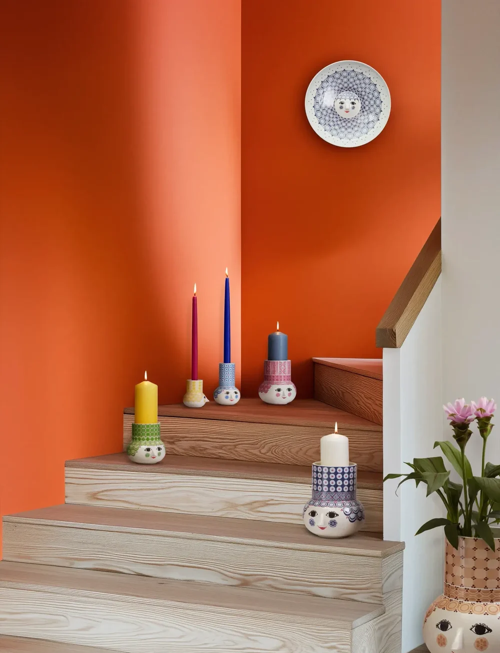 Bjørn Wiinblad - Olga Blockljusstake H12 grön - ljusstakar - green - 5