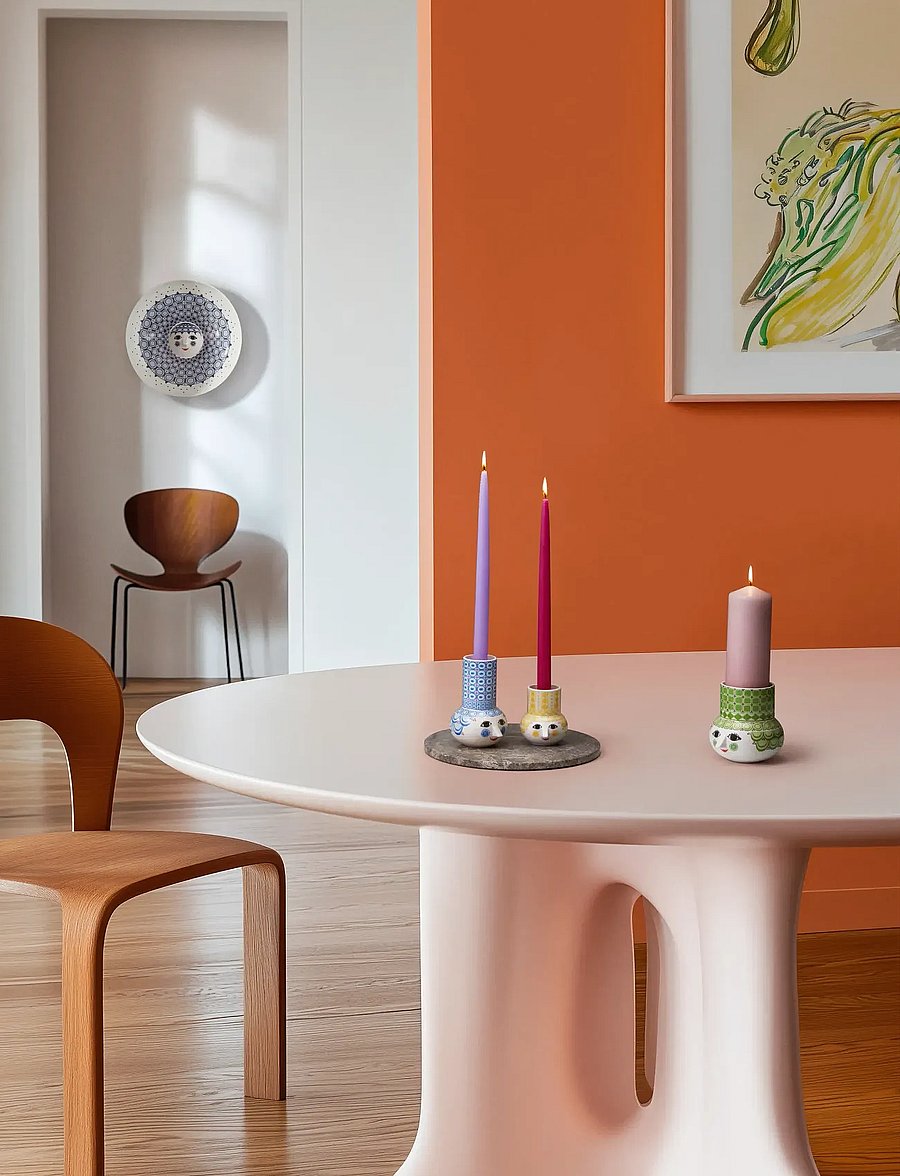 Bjørn Wiinblad - Olga Dish Ø33 cm blue - serving platters - blue - 3