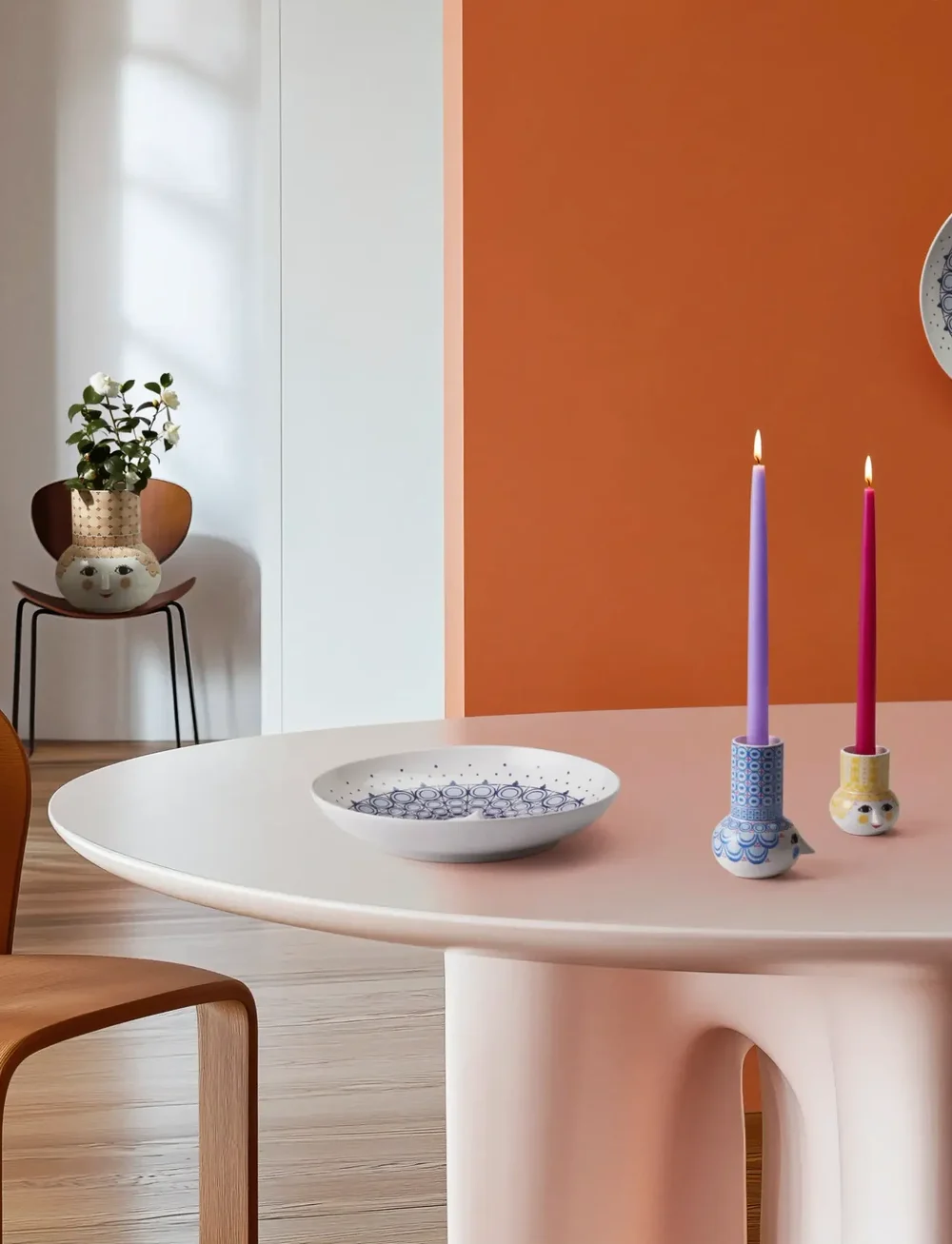 Bjørn Wiinblad - Olga Dish Ø33 cm blue - servierplatten - blue - 4