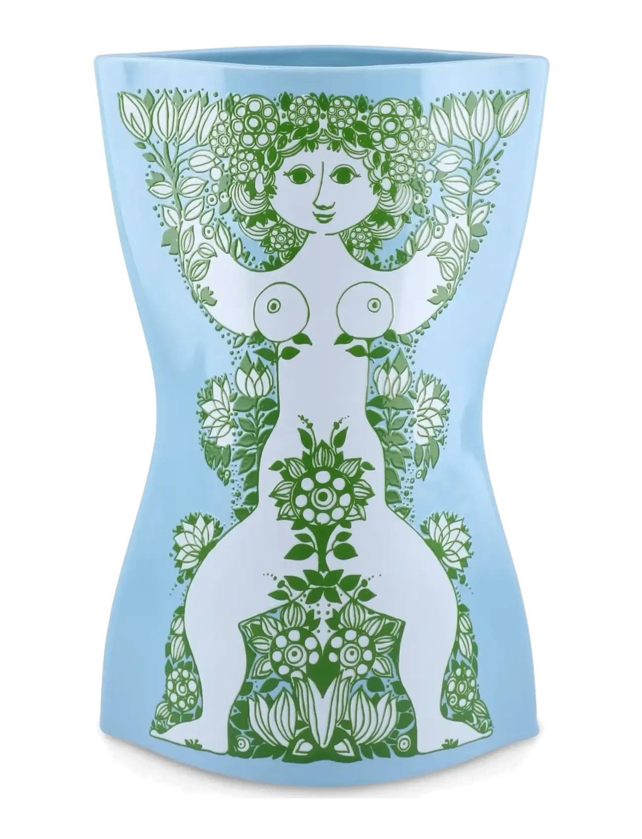 BJØRN WIINBLAD Nina Vas H28.5 Cm Ljusblå/Grön Blau - 28.5 CM - Unisex