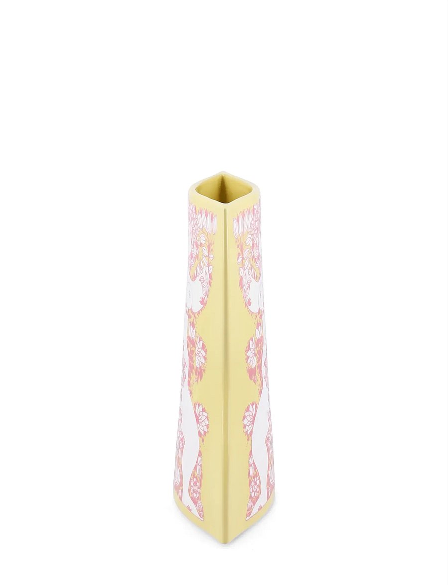 Bjørn Wiinblad - Nina Vase H22 cm gul/pink - vaser - yellow/pink - 3