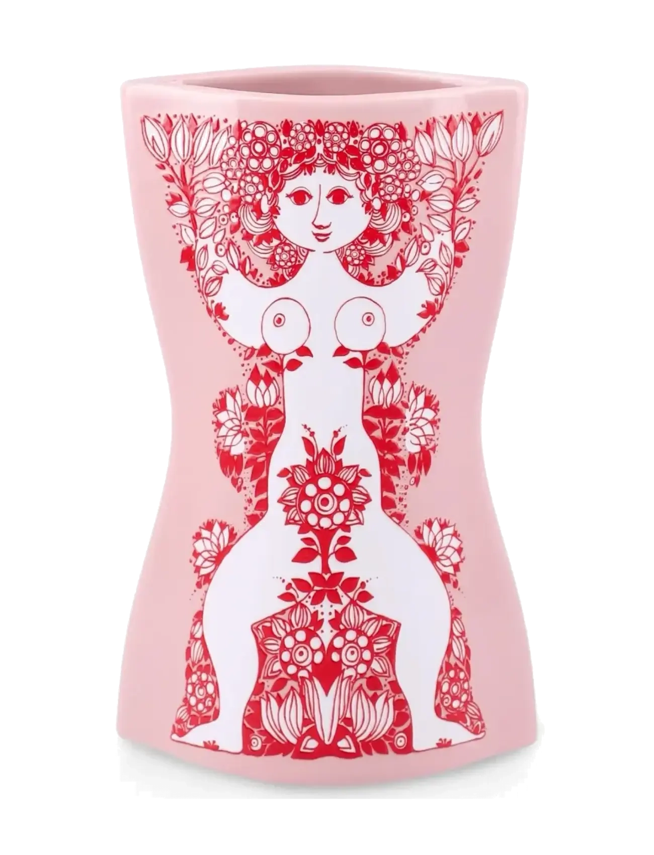 BJØRN WIINBLAD Nina Vas H16.5 Cm Pink/Röd Pink - 16.5 CM - Unisex