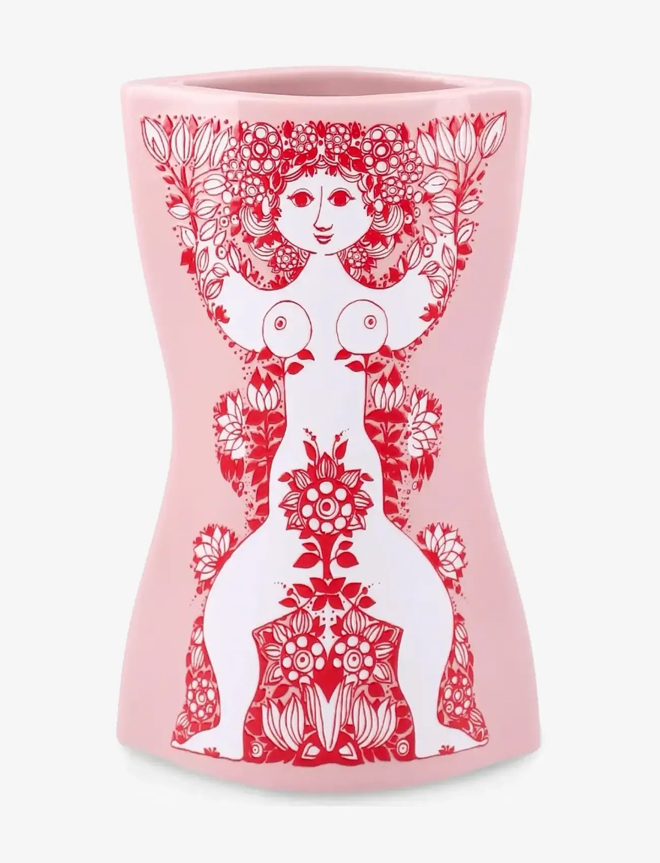 Bjørn Wiinblad - Nina Vase H16.5 cm pink/red - vasen - pink/red - 0