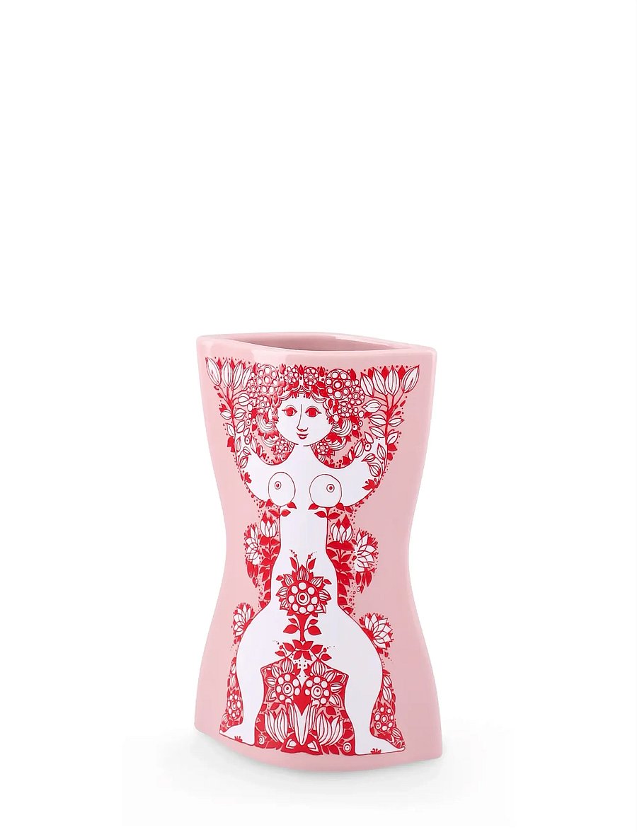Bjørn Wiinblad - Nina Vase H16.5 cm pink/red - vases - pink/red - 0
