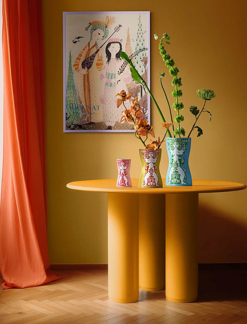 Bjørn Wiinblad - Nina Vase H16.5 cm pink/red - vasen - pink/red - 5