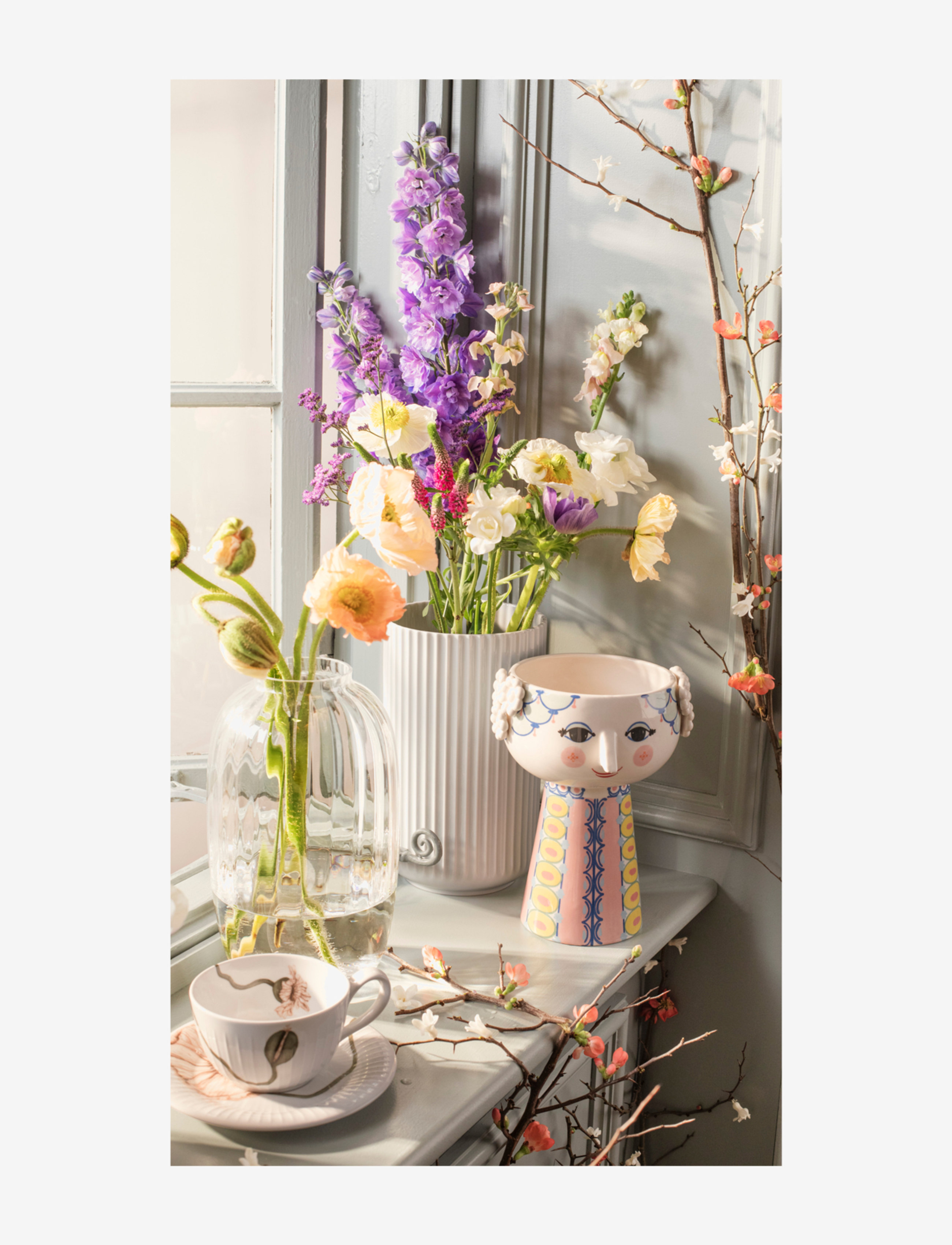 Bjørn Wiinblad - Eva Vase H23.5 cm pink - pink - 3