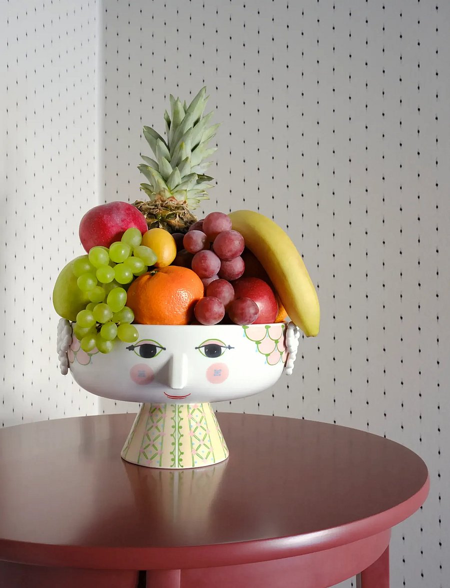 Bjørn Wiinblad - Eva Bowl on stand Ø24 cm soft pink - soft pink - 5