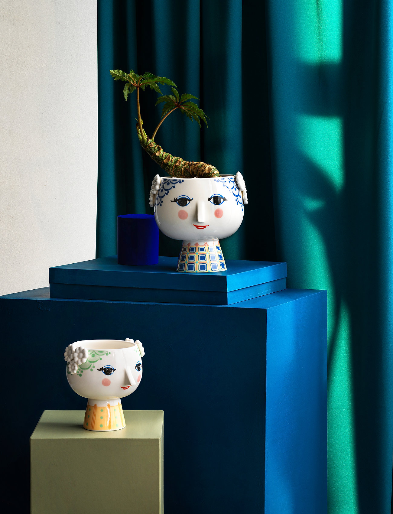 Bjørn Wiinblad - Eva Flowerpot Ø21 cm - sünnipäevakingitused - blue - 4