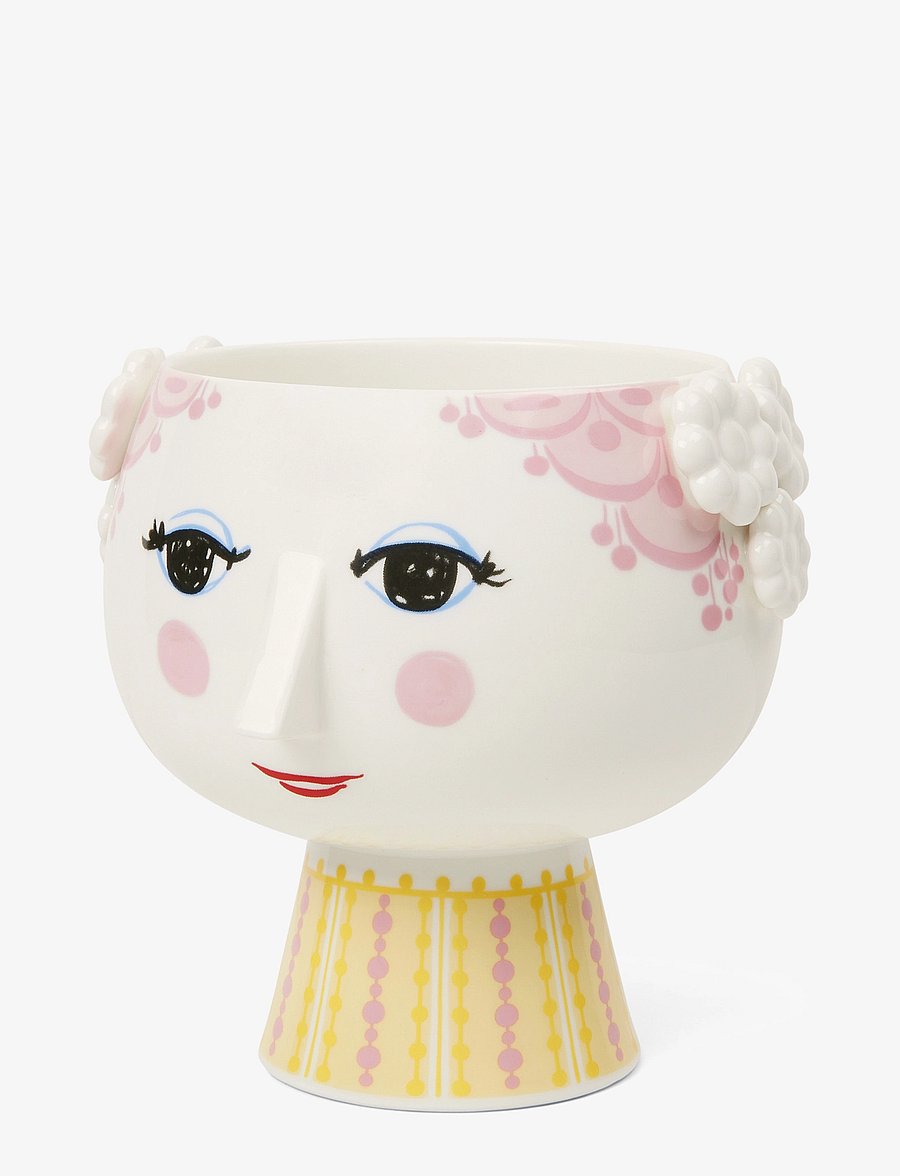 Bjørn Wiinblad - Eva Flowerpot on base Ø15.5 cm pink - blumentöpfe - pink - 2