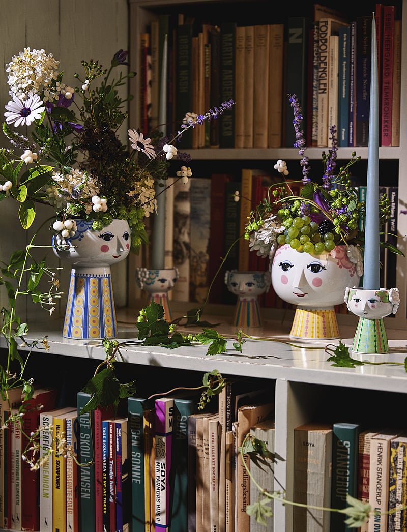 Bjørn Wiinblad - Eva Flowerpot on base Ø15.5 cm pink - geschenke unter chf 100 - pink - 3