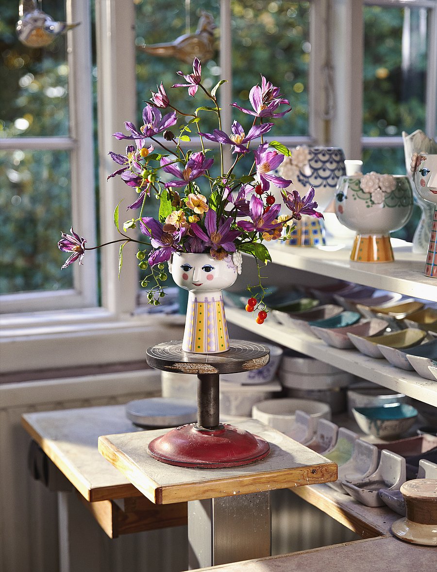 Bjørn Wiinblad - Eva Vase H15 lavender - lavender - 0