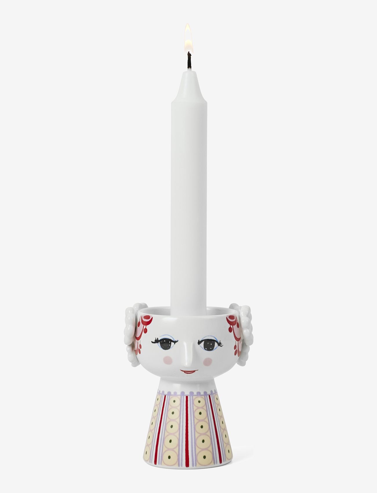 Bjørn Wiinblad - Eva Candle holder H9.5 cm lavender - candlesticks - lavender - 3