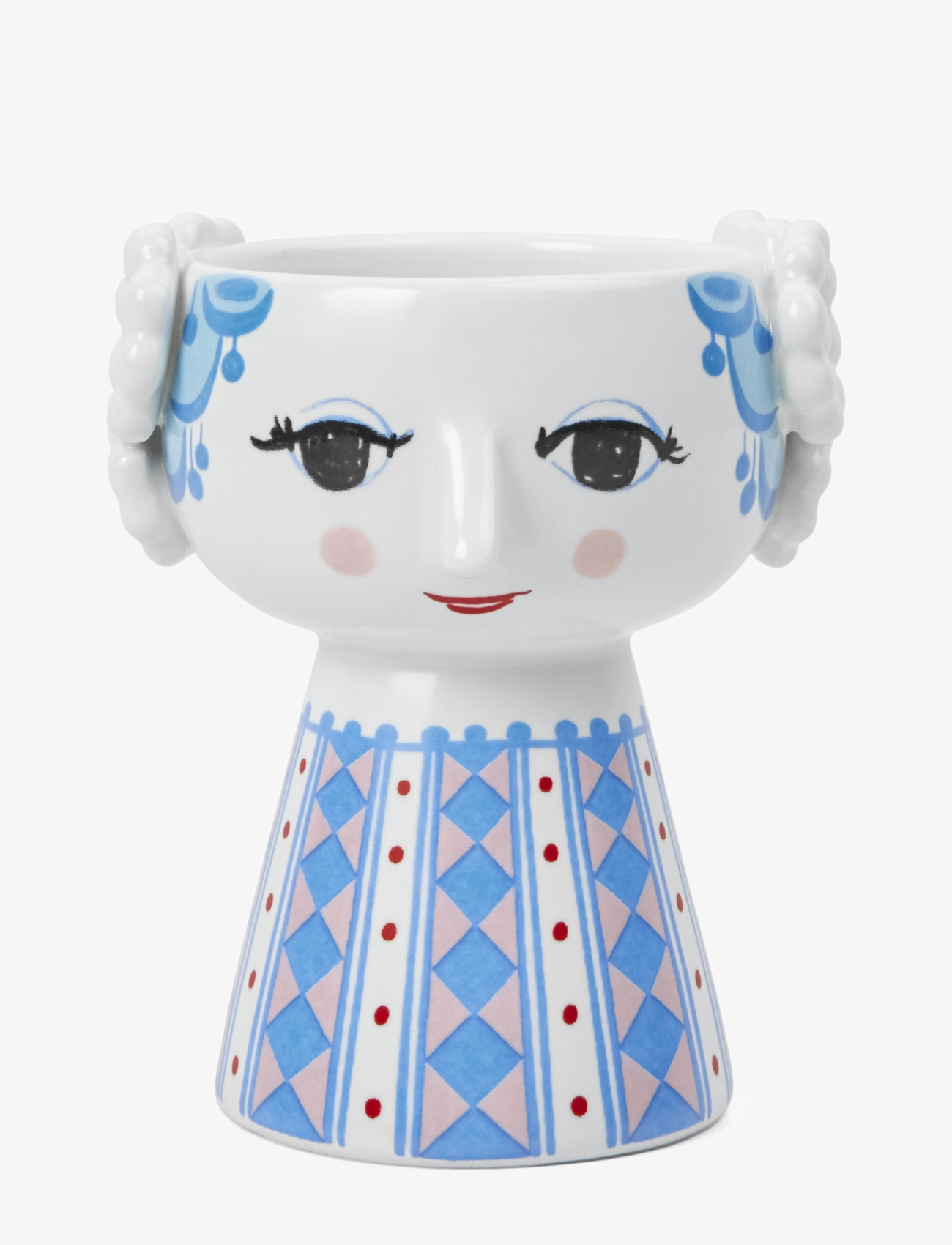 BJØRN WIINBLAD Eva Lysestage H9.5 Cm Blå Blau - H9.5CM - Unisex