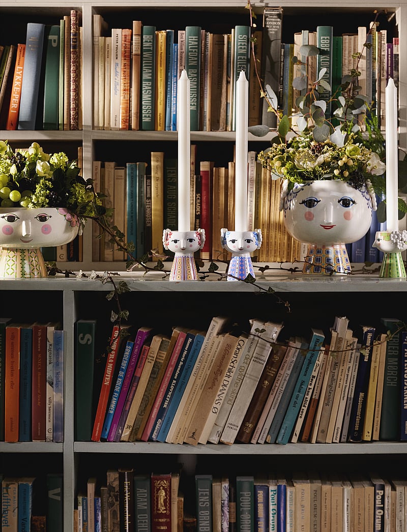 Bjørn Wiinblad - Eva Candle holder H9.5 cm blue - küünlajalad - blue - 0