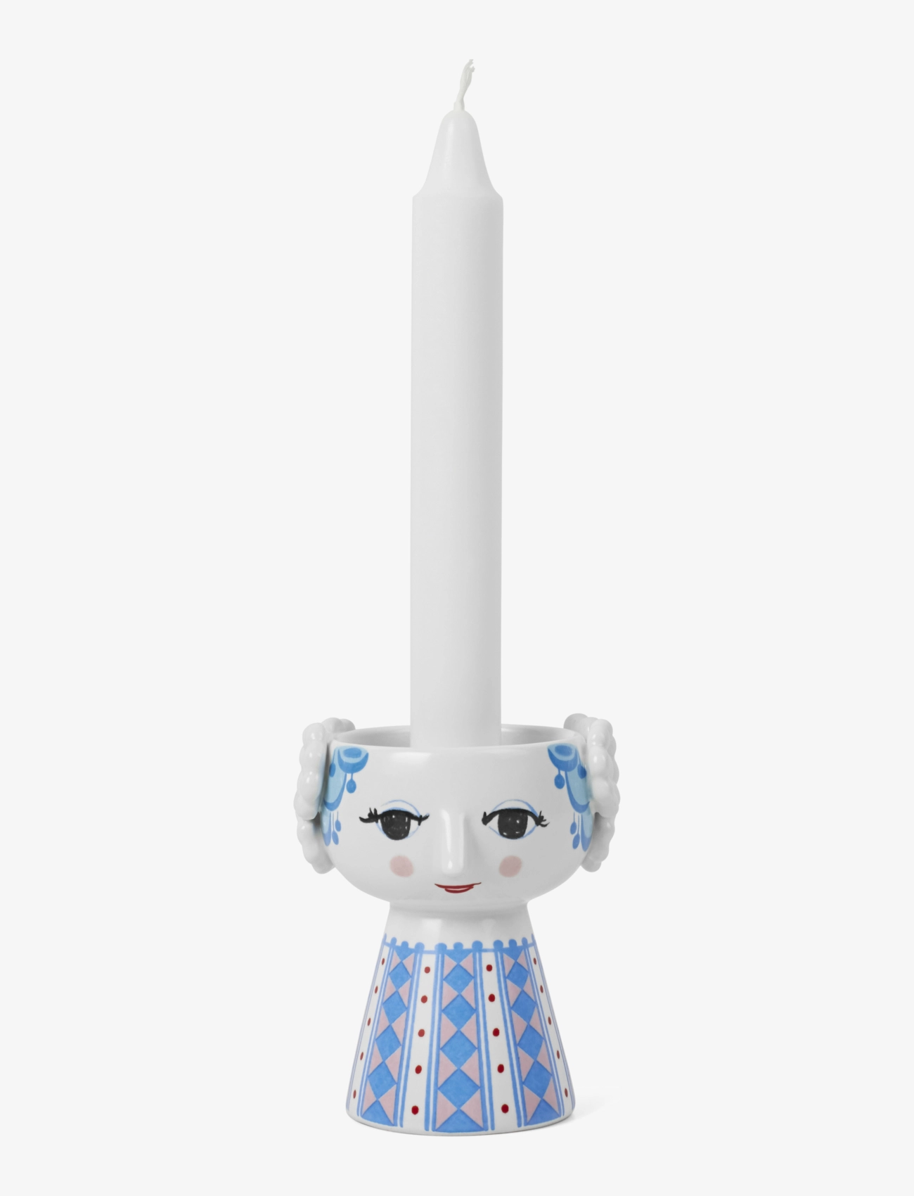 Bjørn Wiinblad - Eva Candle holder H9.5 cm blue - shop by price - blue - 3