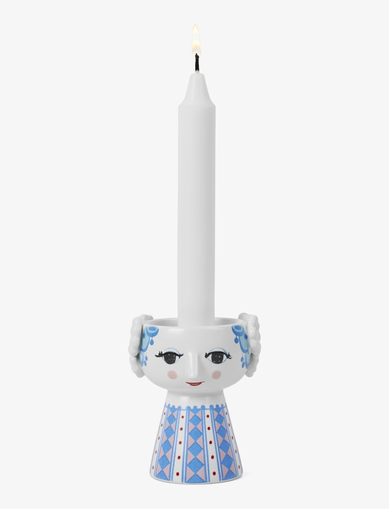 Bjørn Wiinblad - Eva Candle holder H9.5 cm blue - shop by price - blue - 4
