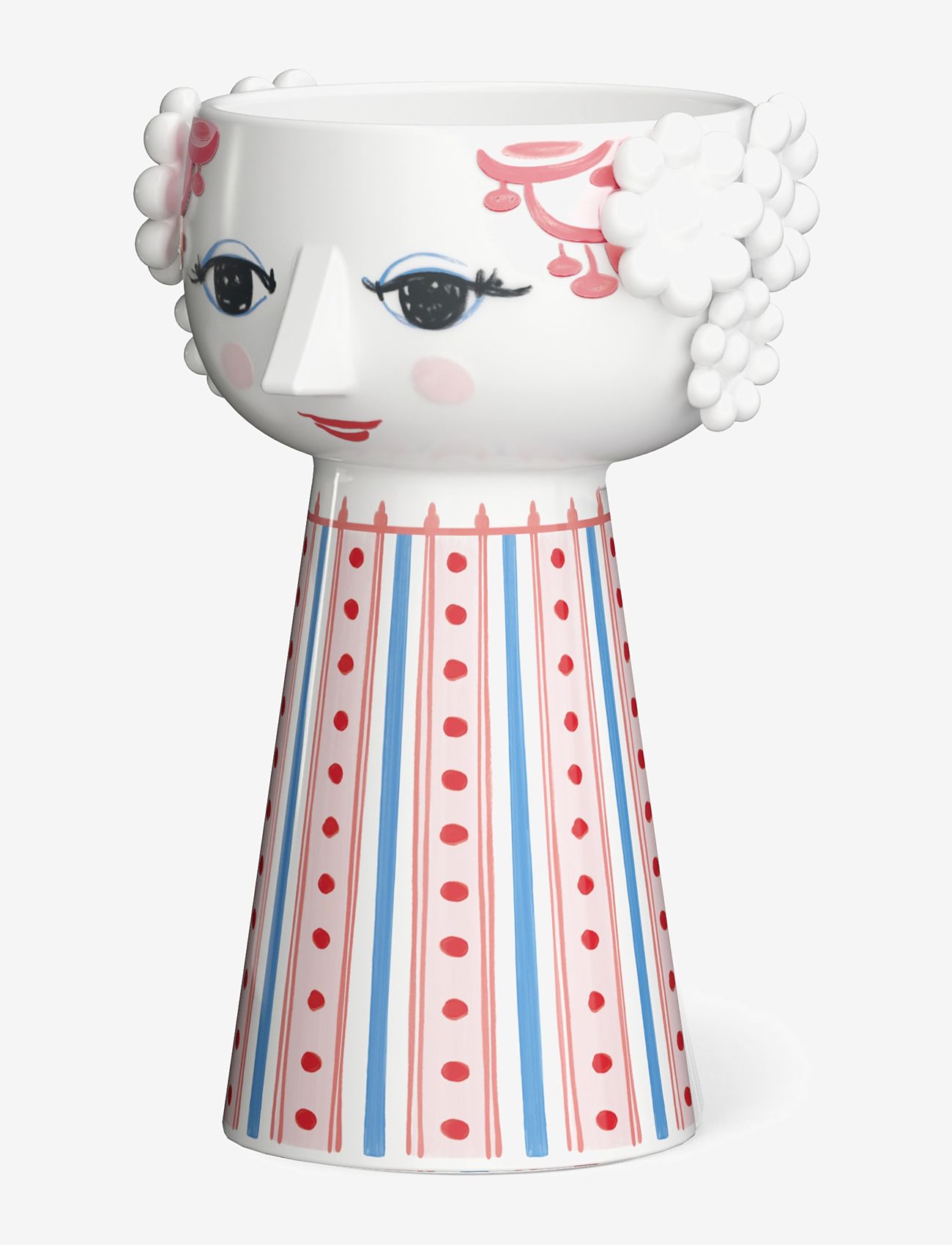 Bjørn Wiinblad - Eva Ljusstake H14 cm damm röd - köp efter pris - dusty red - 1